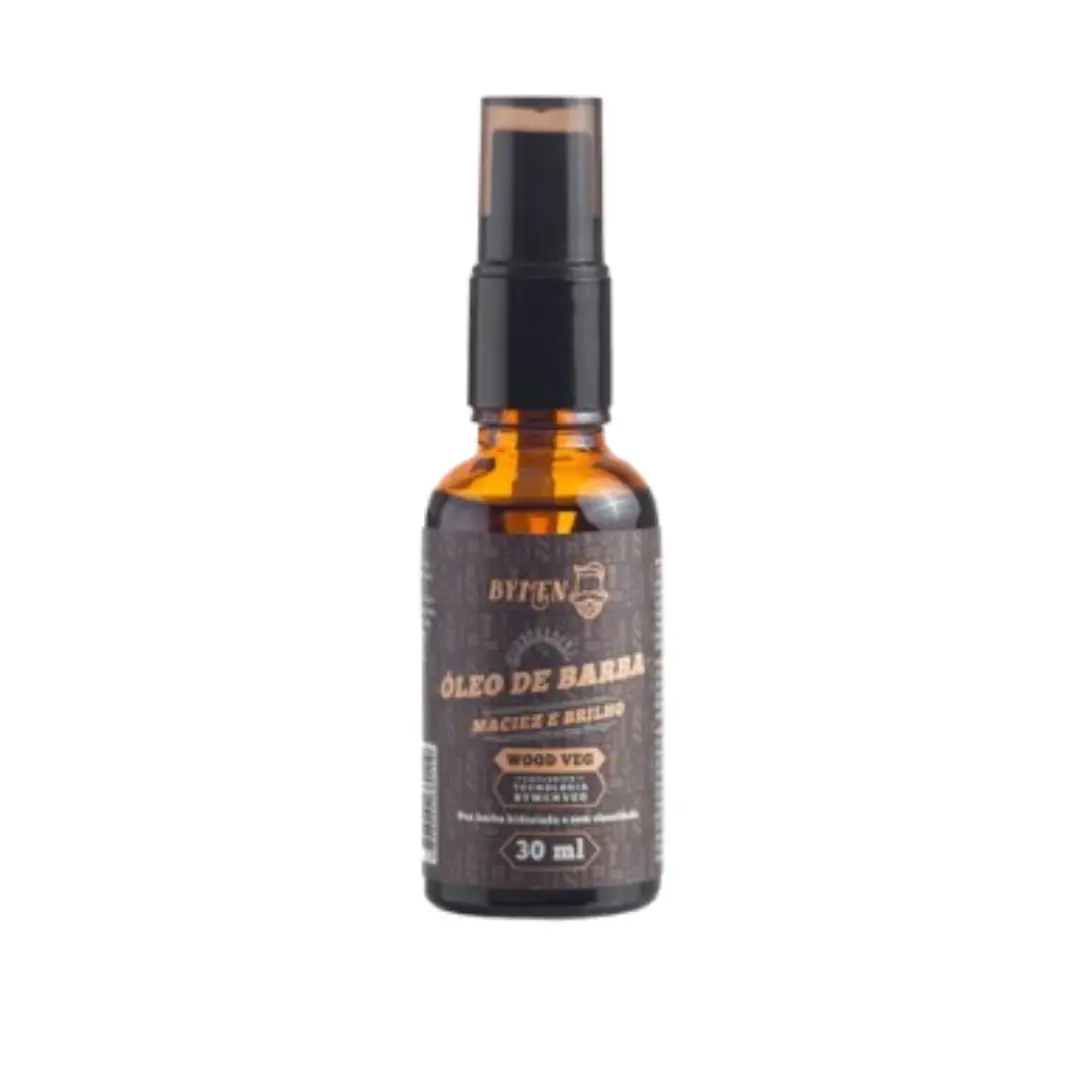 Óleo Para Barba Linha Wood 30ml - Hidrata E Alinha Os Fios
