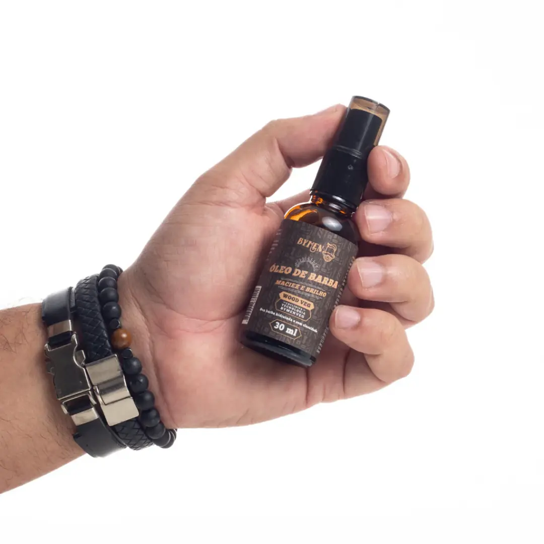 Óleo Para Barba Linha Wood 30ml - Hidrata E Alinha Os Fios - Imagem 2