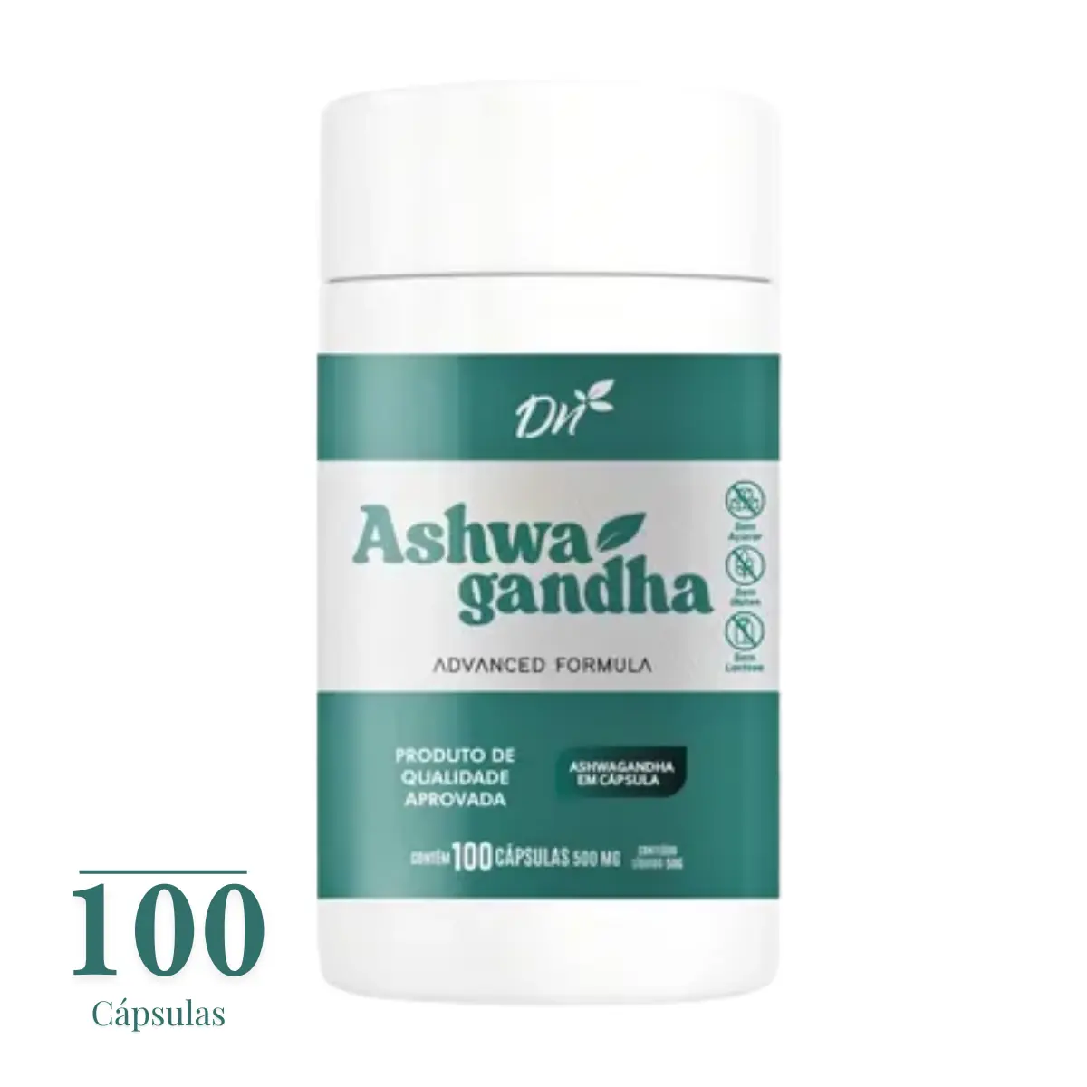 Suplemento Ashwa Ganda 500mg - 100 Capsulas