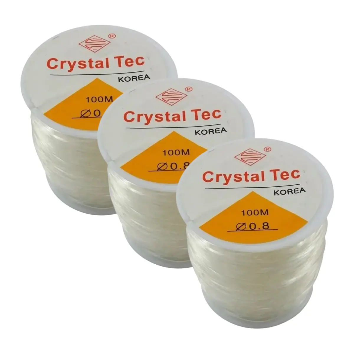 Kit 3 Fios Silicone Elástico P/ Pulseiras - 0.8mm - 100m - Imagem 5