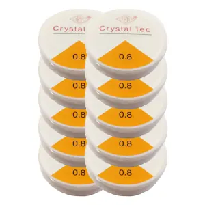 Kit 10 Fios Silicone Para Pulseiras - 0.8mm 10m Crystal Tec