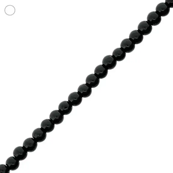 Fio De Pedra Natural Onix 6mm - Artesanato - Joias - Imagem 4