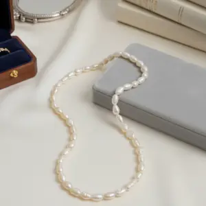 Colar Choker Pérolas Naturais Água Doce Prata 925