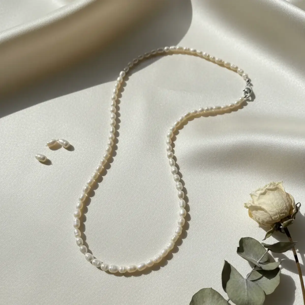 Colar Choker Pérolas Naturais Água Doce Prata 925 - Imagem 5