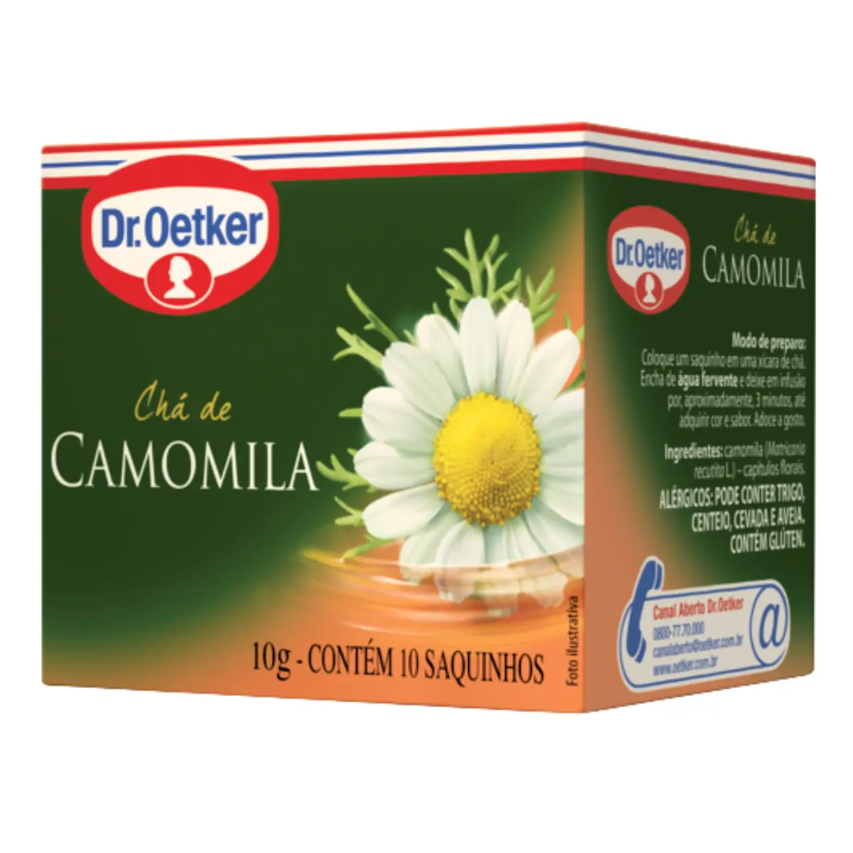 Kit 10 Chás Camomila Dr. Oetker Caixa 10g - 10 Unidades - Imagem 2