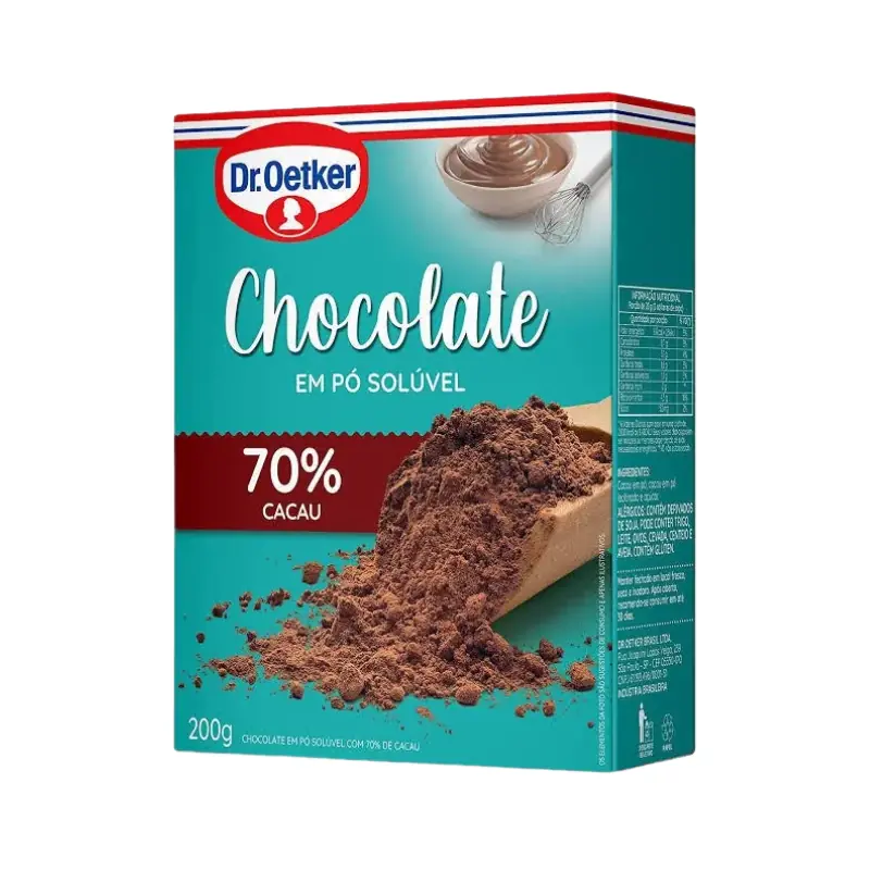 Kit 10 Chocolates Em Pó Solúvel Dr. Oetker 70% Cacau - Imagem 5