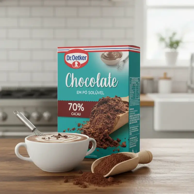 Kit 10 Chocolates Em Pó Solúvel Dr. Oetker 70% Cacau - Imagem 2