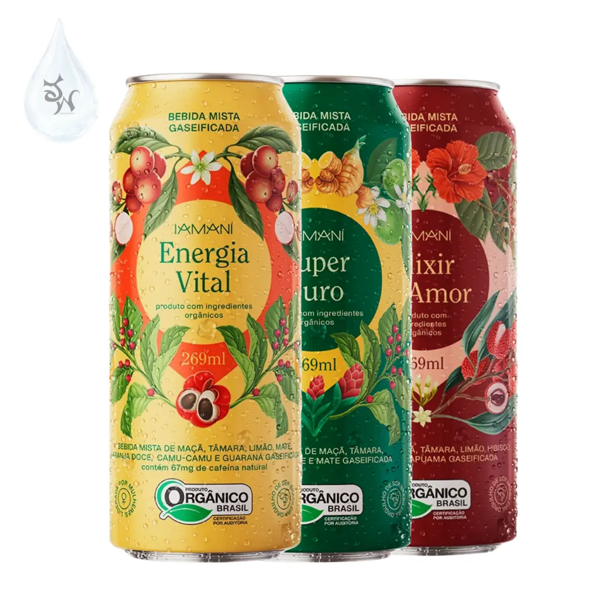 Kit Chá Gelado Iamaní Orgânico 3 Sabores 269ml - Imagem 4