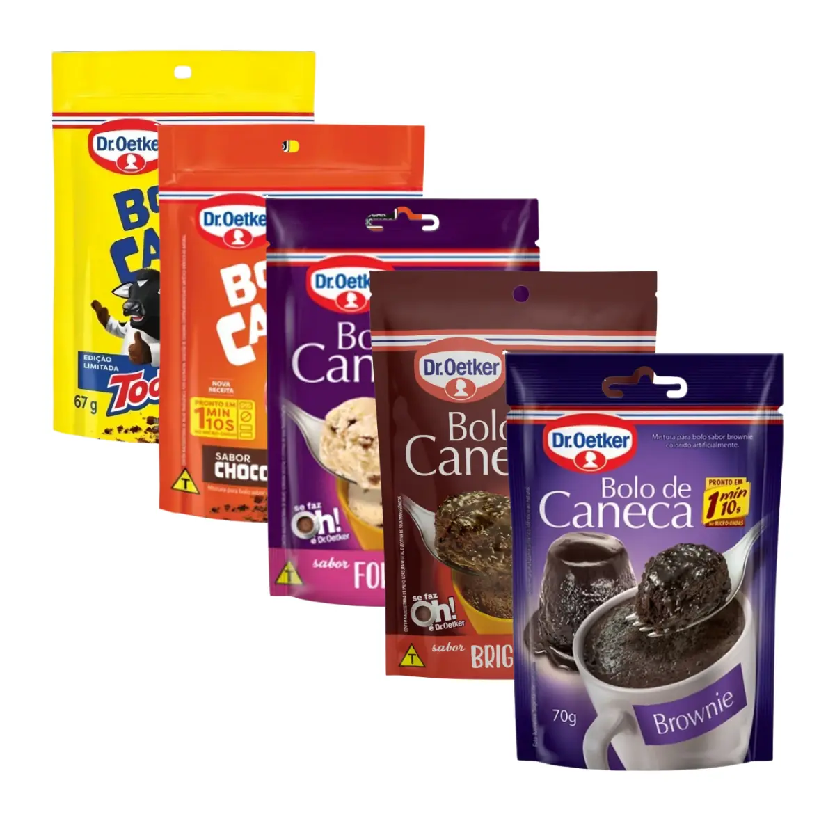 Kit Misturas Bolo De Caneca Dr Oetker 5 Sabores Sortidos - Imagem 2