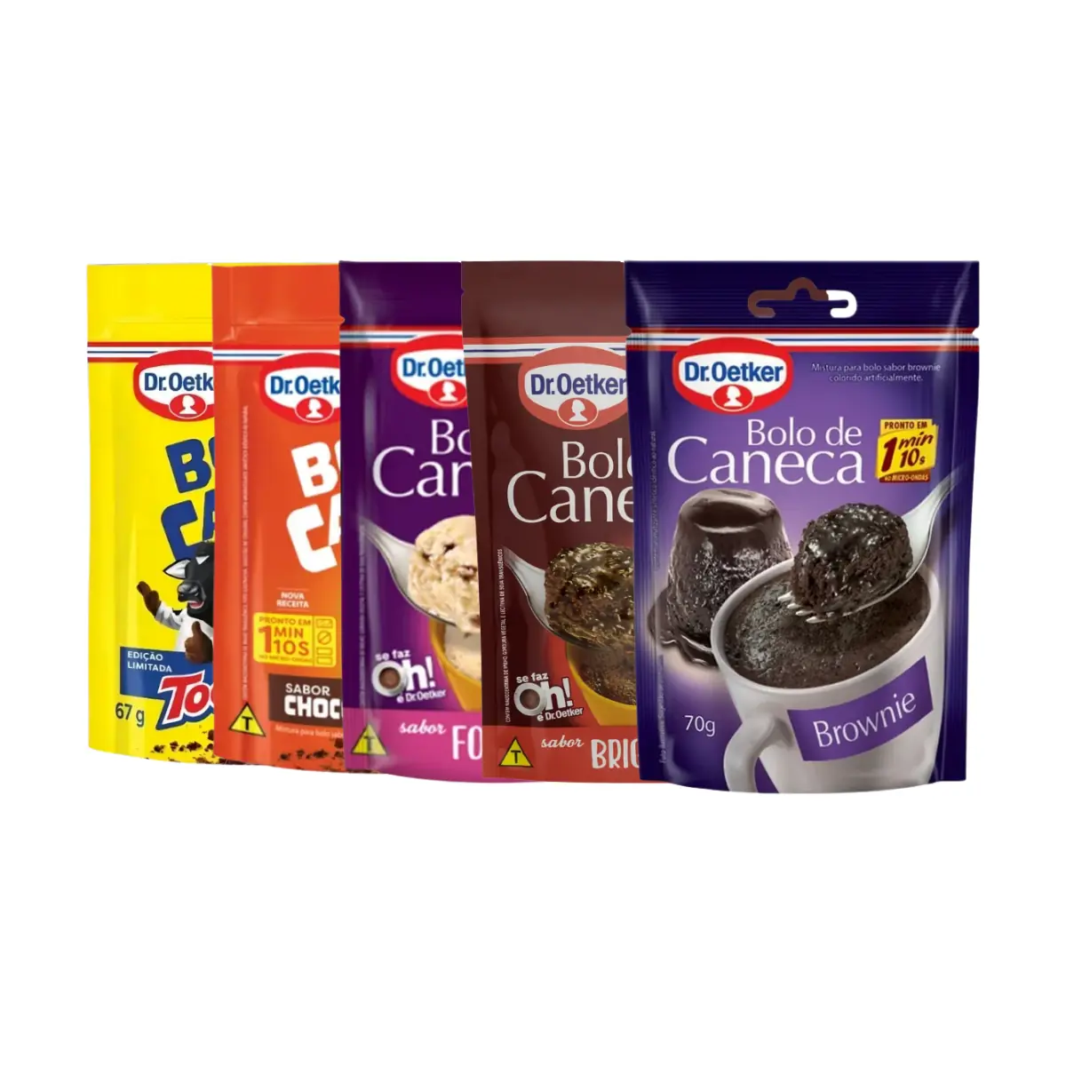 Kit Misturas Bolo De Caneca Dr Oetker 5 Sabores Sortidos - Imagem 3