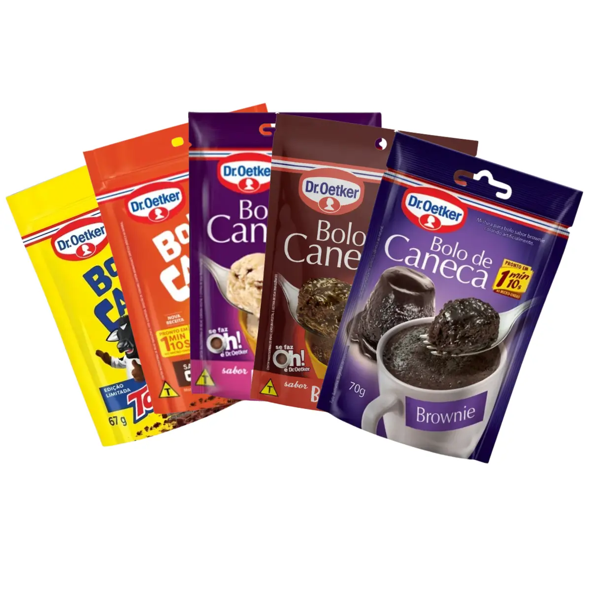 Kit Misturas Bolo De Caneca Dr Oetker 5 Sabores Sortidos - Imagem 4