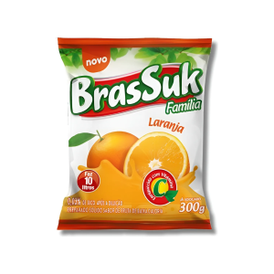 Refresco em Pó Brassuk Laranja 300g – Fácil e Economico
