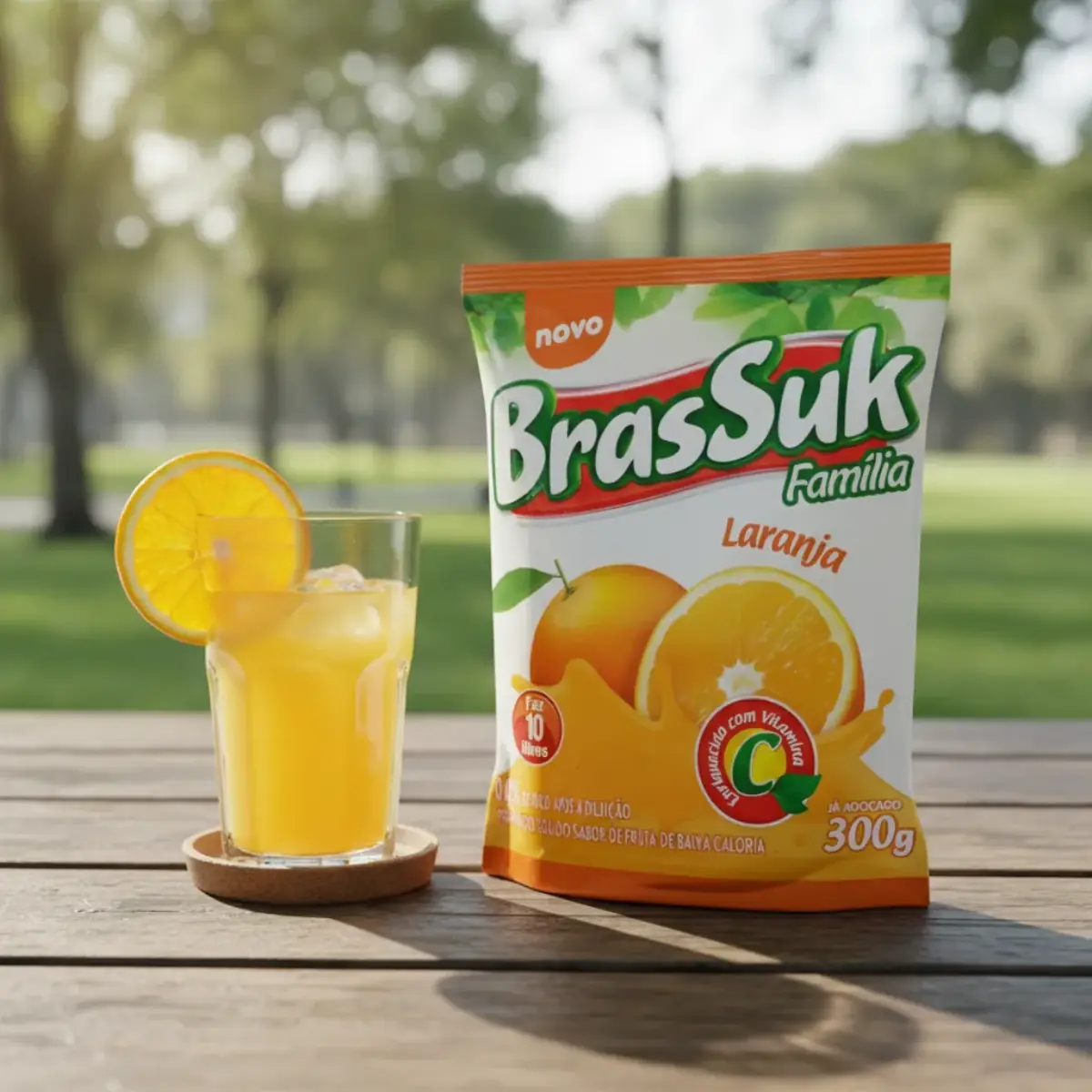Refresco em Pó Brassuk Laranja 300g – Fácil e Economico - Imagem 3