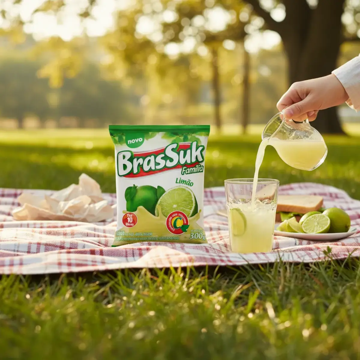 Refresco em Pó Brassuk Limão 300g – Fácil e Economico - Imagem 2