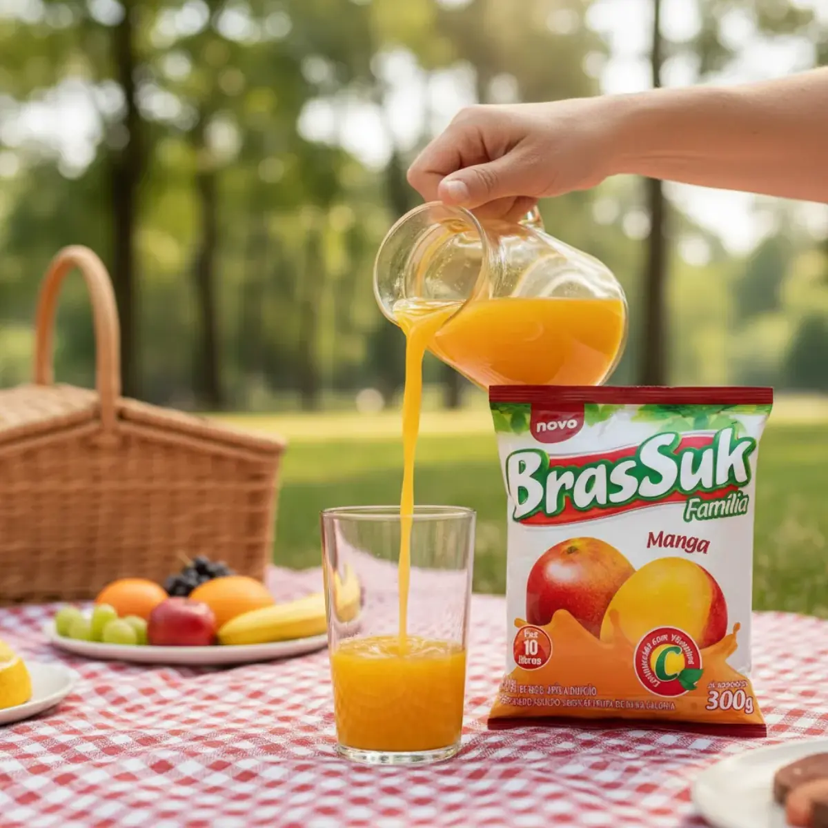 Refresco em Pó Brassuk Manga 300g – Fácil e Economico - Imagem 3