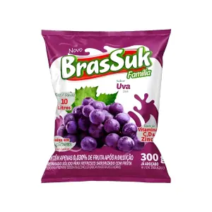 Refresco em Pó Brassuk Uva 300g – Fácil e Economico