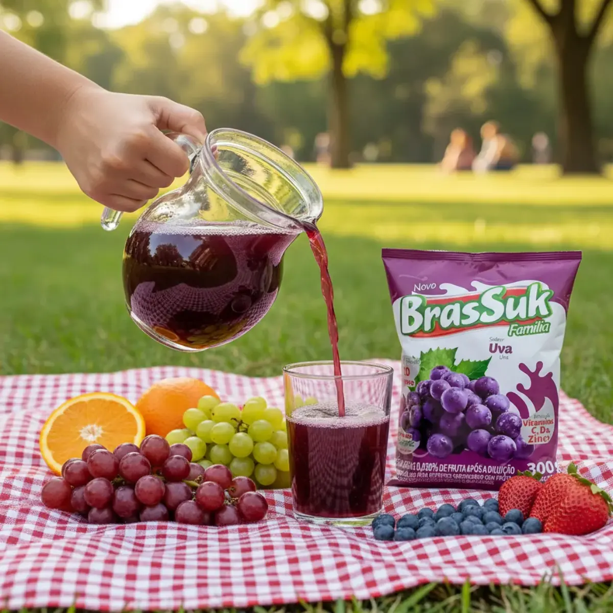 Refresco em Pó Brassuk Uva 300g – Fácil e Economico - Imagem 2
