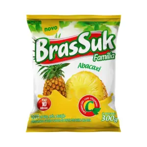 Refresco em Pó Brassuk Abacaxi 300g – Fácil e Economico