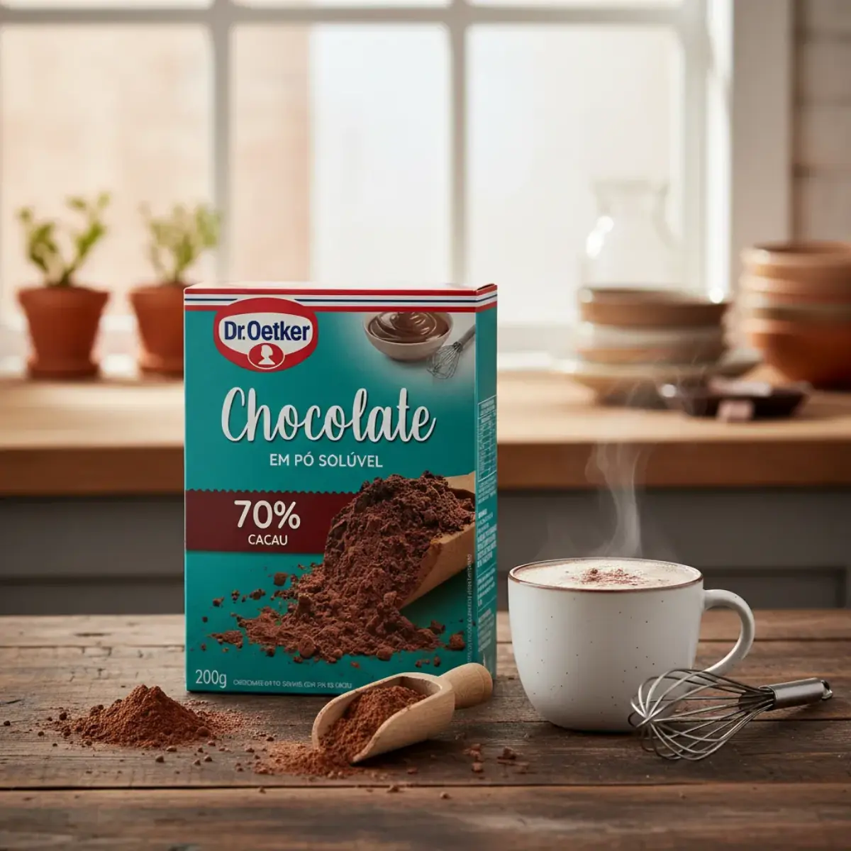 Kit 3 Chocolates Em Pó Solúvel Dr. Oetker 70% Cacau - Imagem 3