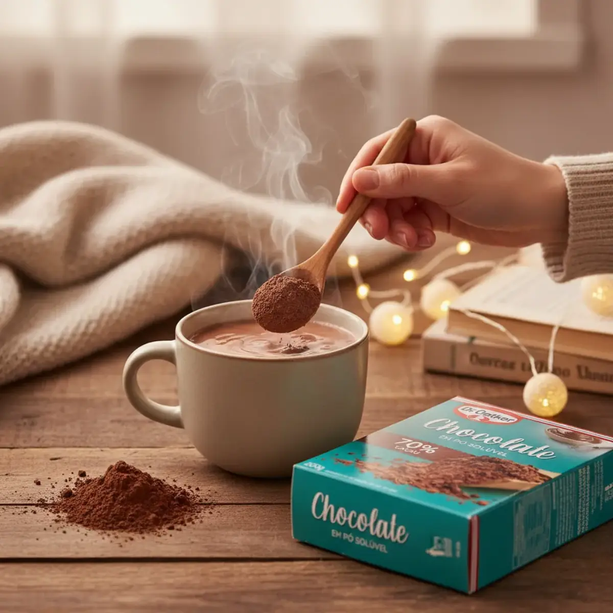 Kit 10 Chocolates Em Pó Solúvel Dr. Oetker 70% Cacau - Imagem 4