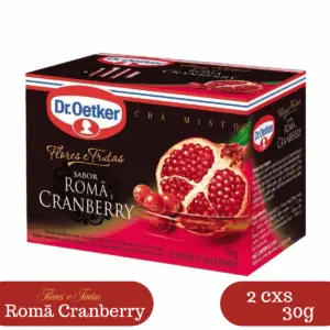 Kit 2 Chás Dr. Oetker Romã e Cranberry Sachê - 30g Cada