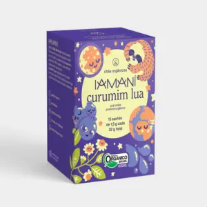 Chá Orgânico Infantil Curumin Lua 15 Sachês Iamaní