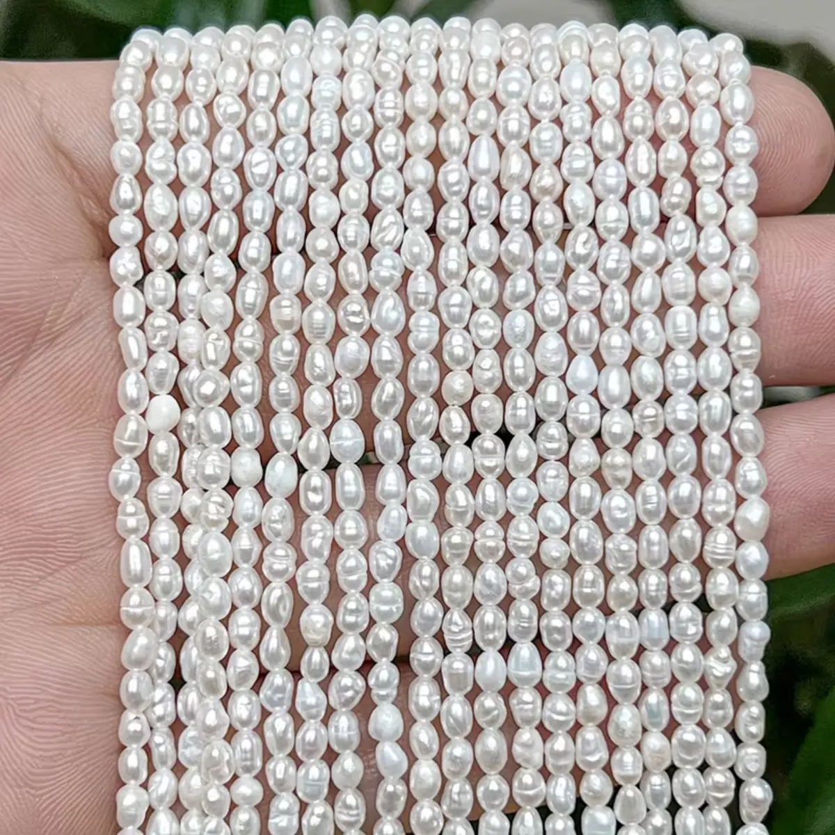 Fio de Pérola de Água Doce Irregular 6mm Cultivada - Imagem 4