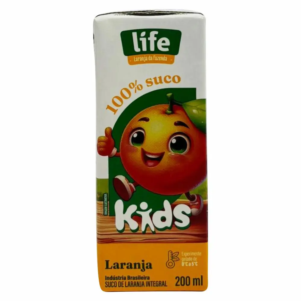 Suco Life Kids 200ml Laranja Kit Com 27 Unidades - Imagem 3
