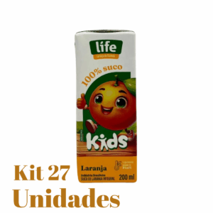 Suco Life Kids 200ml Laranja Kit Com 27 Unidades