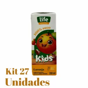 Suco Life Kids 200ml Laranja Kit Com 27 Unidades