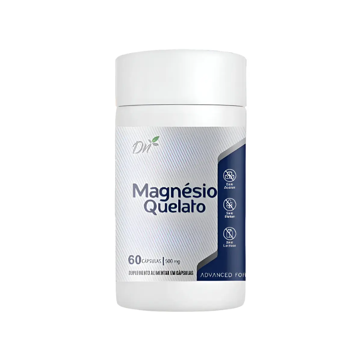 Magnésio Quelato Denature 500mg 60 Cápsulas - Sem Glúten Magnésio Quelato - Imagem 2