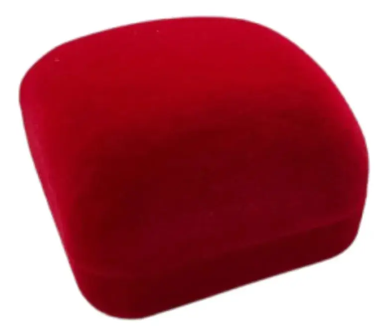 Kit 2 Caixinhas Aliança Veludo Luxo Pedido Namoro Casamento Vermelha 2cxs - Imagem 6