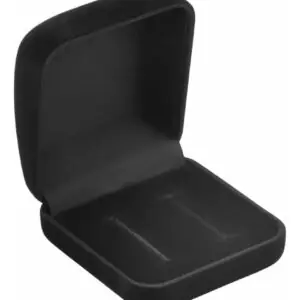 Kit 10 Caixinhas Aliança Veludo Luxo Pedido Namoro Casamento Preto 10 Und
