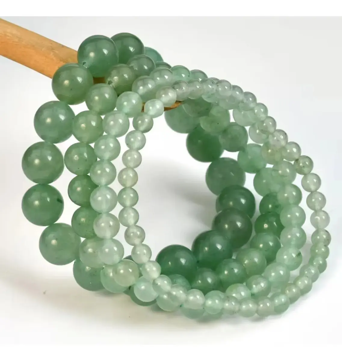 Pulseira Q. Verde Pedra Natural Energia Saúde 6mm - Imagem 2