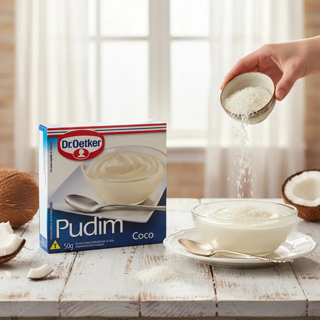 Kit 10 Und Pudim De Coco Dr. Oetker 50g Fácil Preparo - Imagem 3