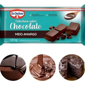 Dr. Oetker Cobertura Chocolate Meio Amargo 1,01kg Em Barra