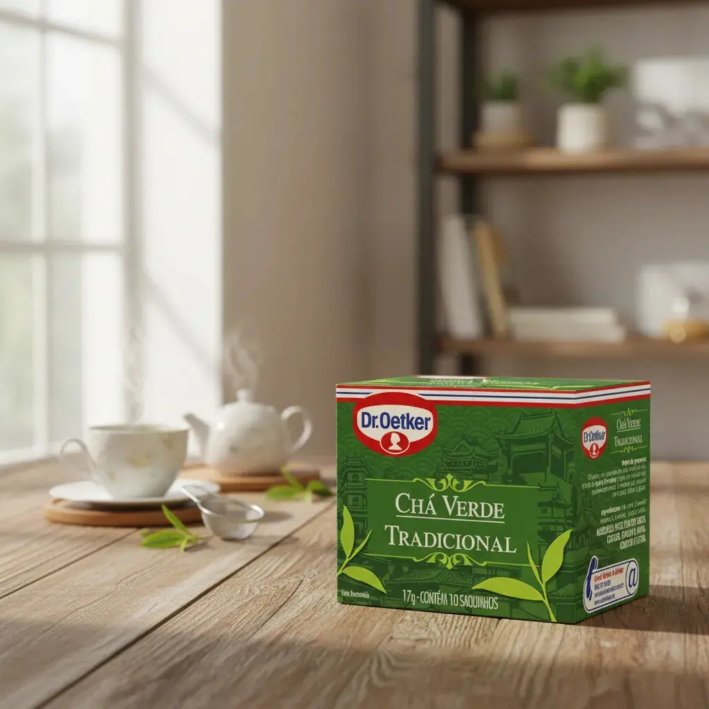 Kit 6 Cxs Chá Verde Tradicional Dr. Oetker 15 Sachês - Imagem 4