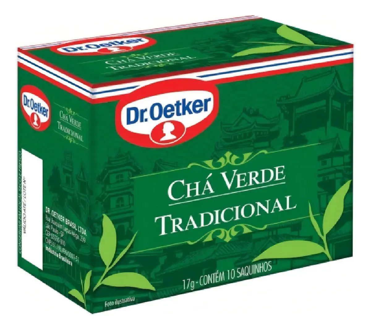 Chá Verde Tradicional Dr. Oetker Caixa 17g 10 Unidades - Imagem 2