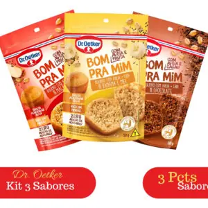 Kit 3 Misturas Bolo De Chocolate, Maça, Banana Dr. Oetker