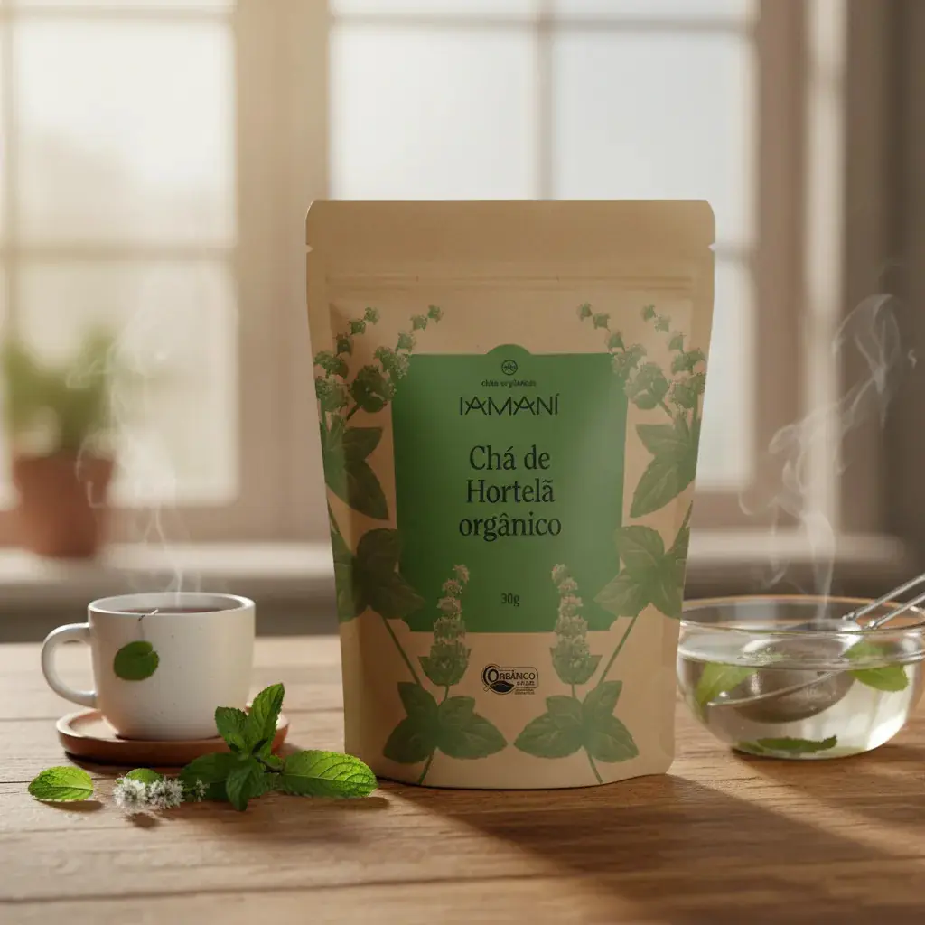 Chá Folha De Hortelã Orgânica Natural 30g - Iamaní - Imagem 2