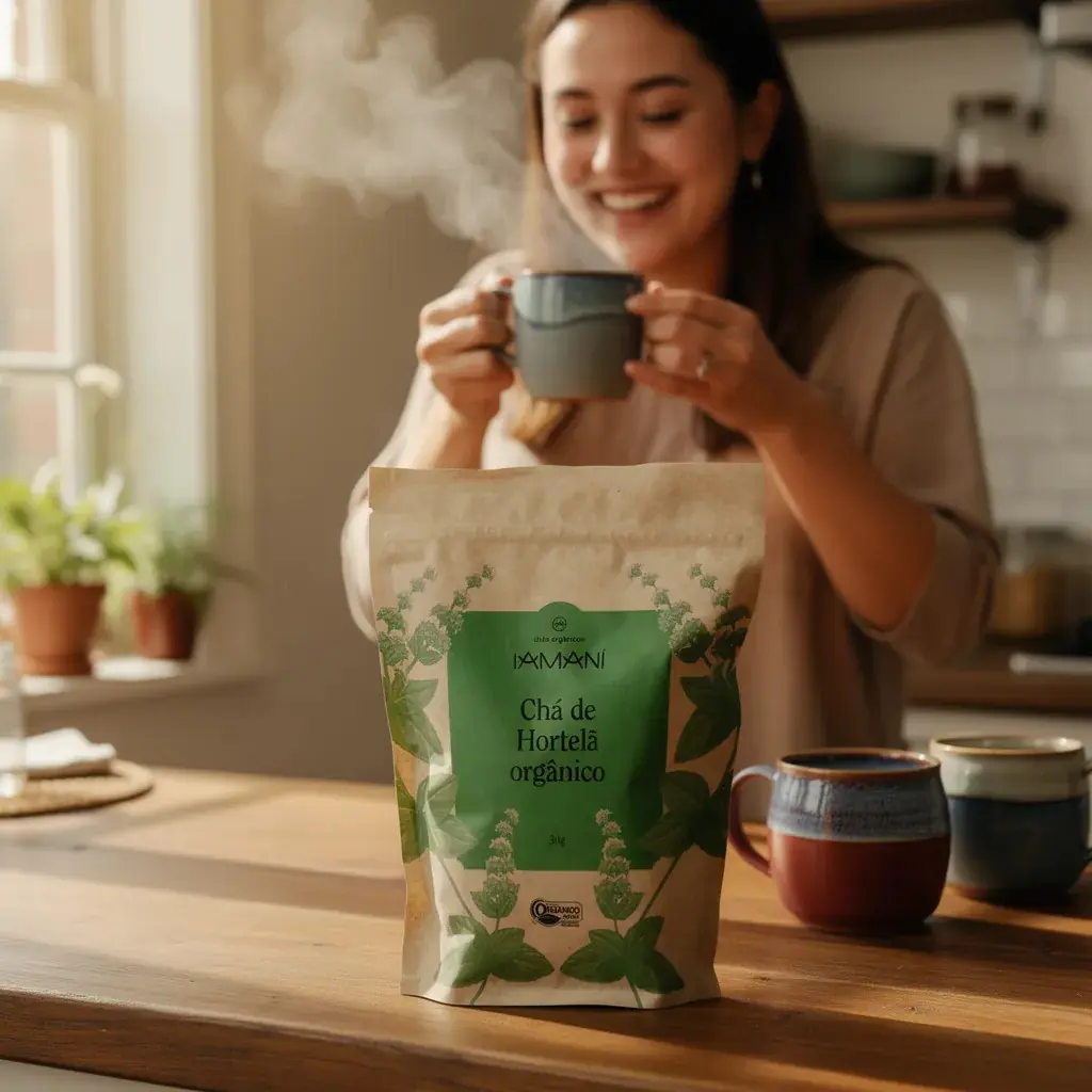 Chá Folha De Hortelã Orgânica Natural 30g - Iamaní - Imagem 3