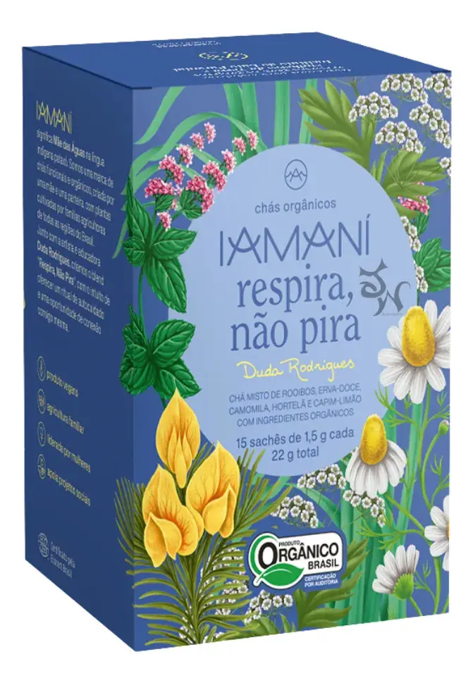 Chá Orgânico Respira Não Pira - Iamaní 15 Sachês 22g